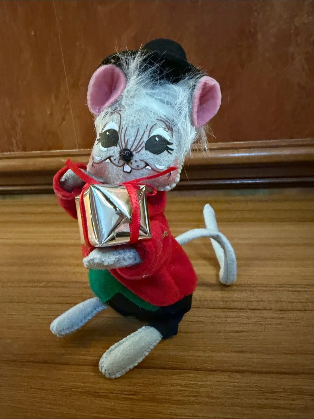 Vintage Annalee Mobilitee Christmas Mouse Doll 7